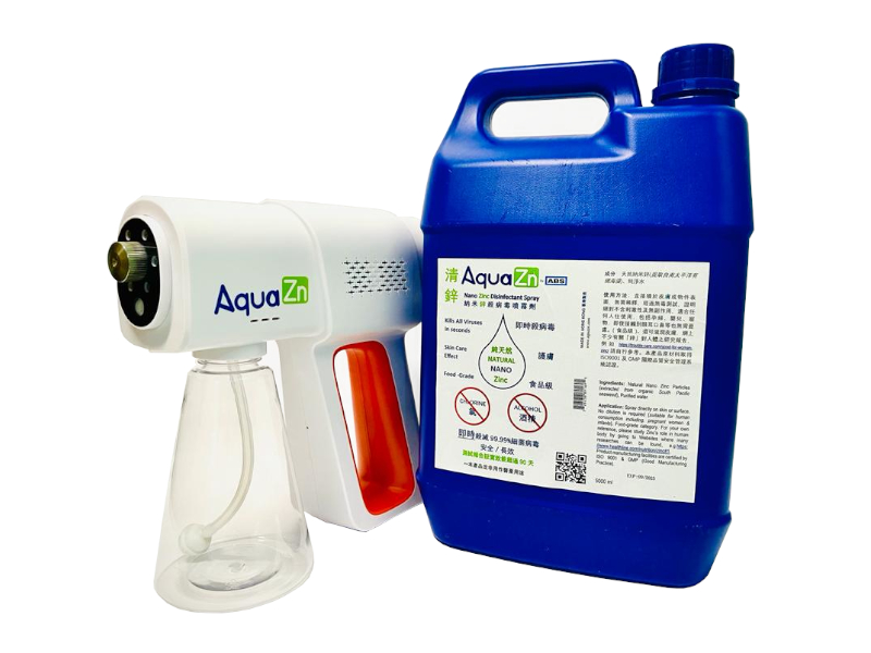 AquaZn Jumbo Econo-Pack 5L + Rechargeable Nano Sprayer | AquaZn